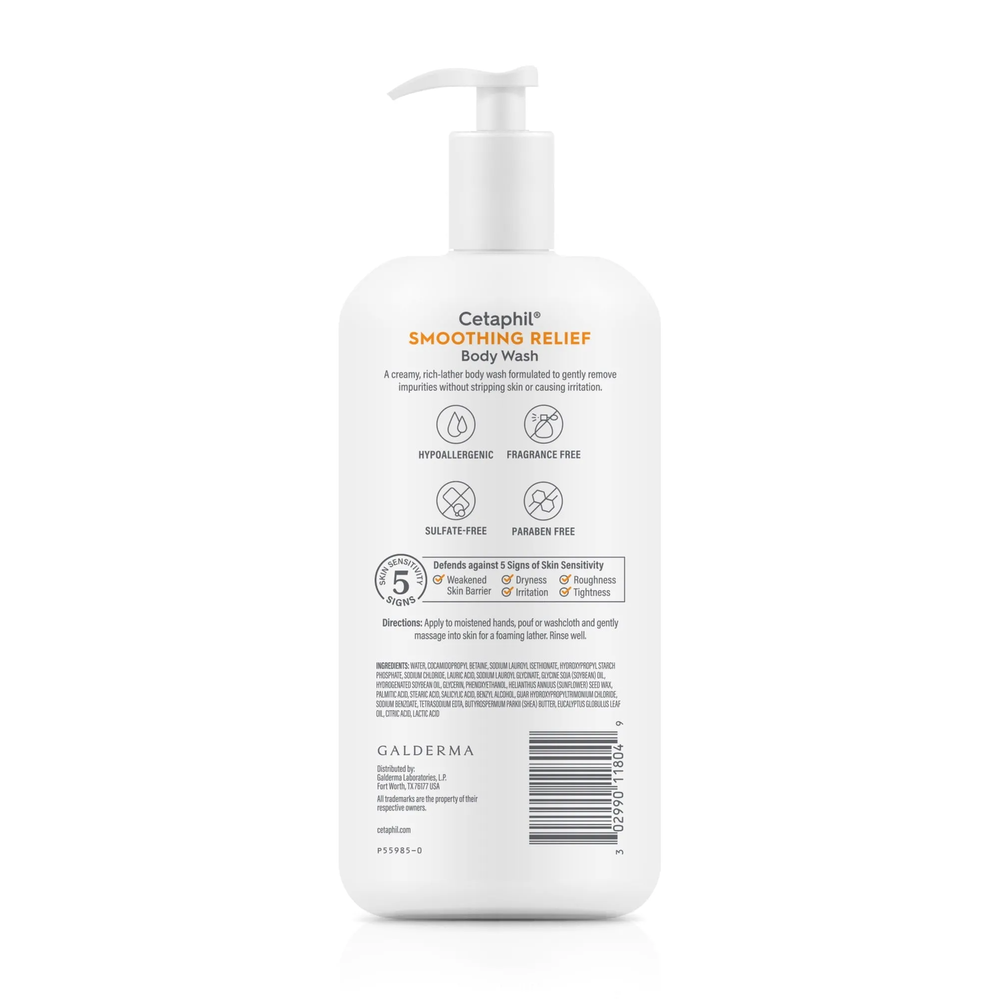 Cetaphil Smoothing Relief Body Wash, Mildly Exfoliates to Smooth Rough Skin, 20oz