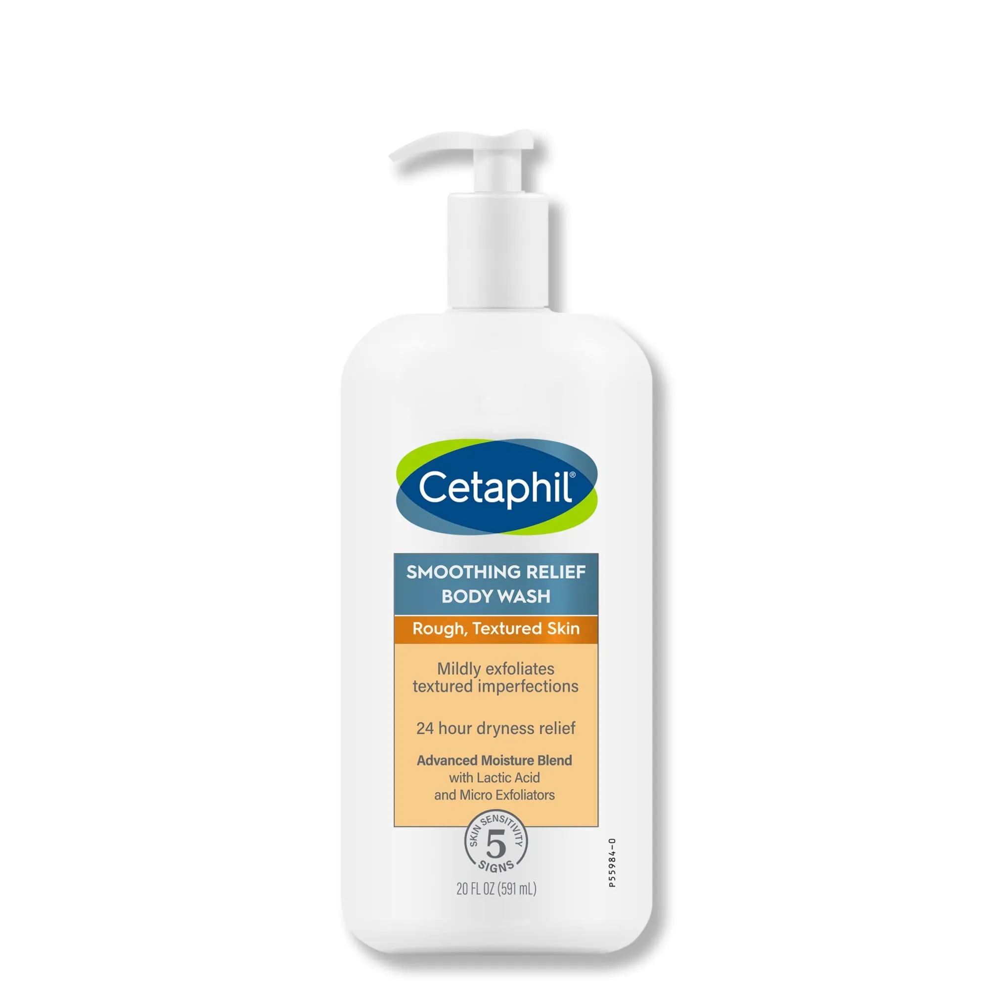Cetaphil Smoothing Relief Body Wash, Mildly Exfoliates to Smooth Rough Skin, 20oz