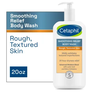Cetaphil Smoothing Relief Body Wash, Mildly Exfoliates to Smooth Rough Skin, 20oz