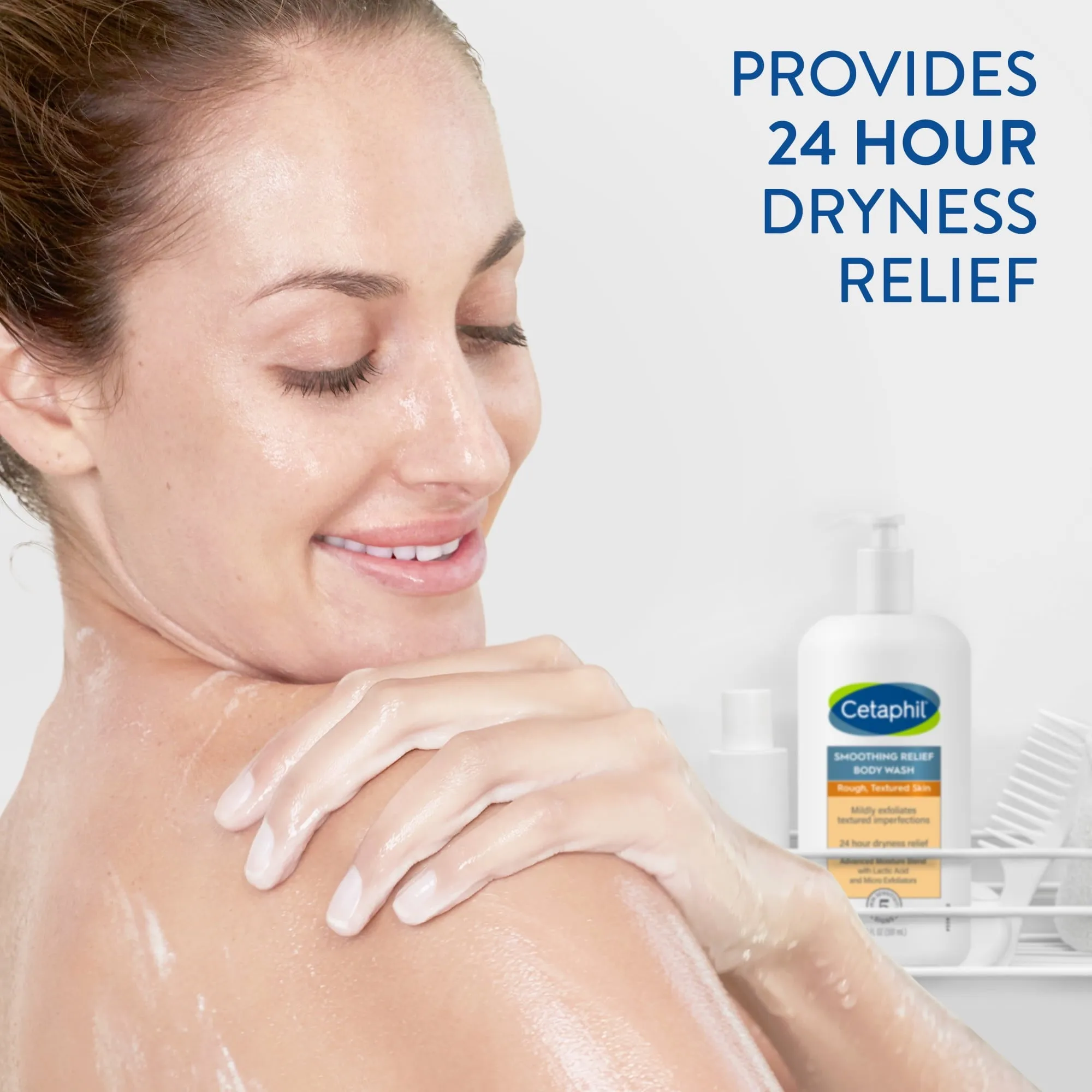 Cetaphil Smoothing Relief Body Wash, Mildly Exfoliates to Smooth Rough Skin, 20oz