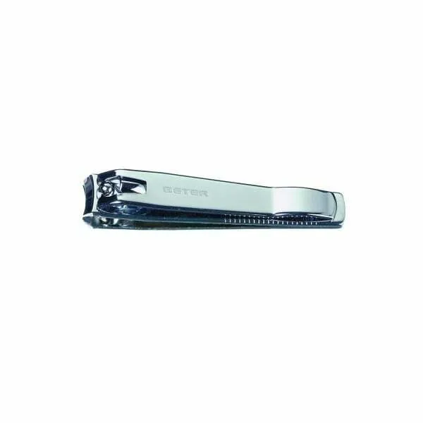 Chromelated pedicure nail clipper, curved point