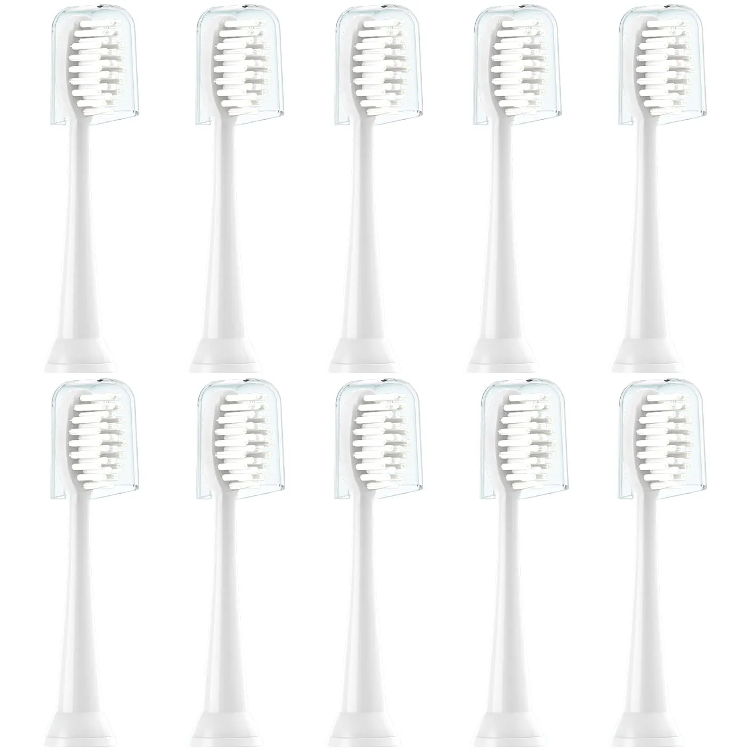 CILGEWH Replacement Toothbrush Heads 10 Pack Compatible with TAO Clean Electric Toothbrush,White