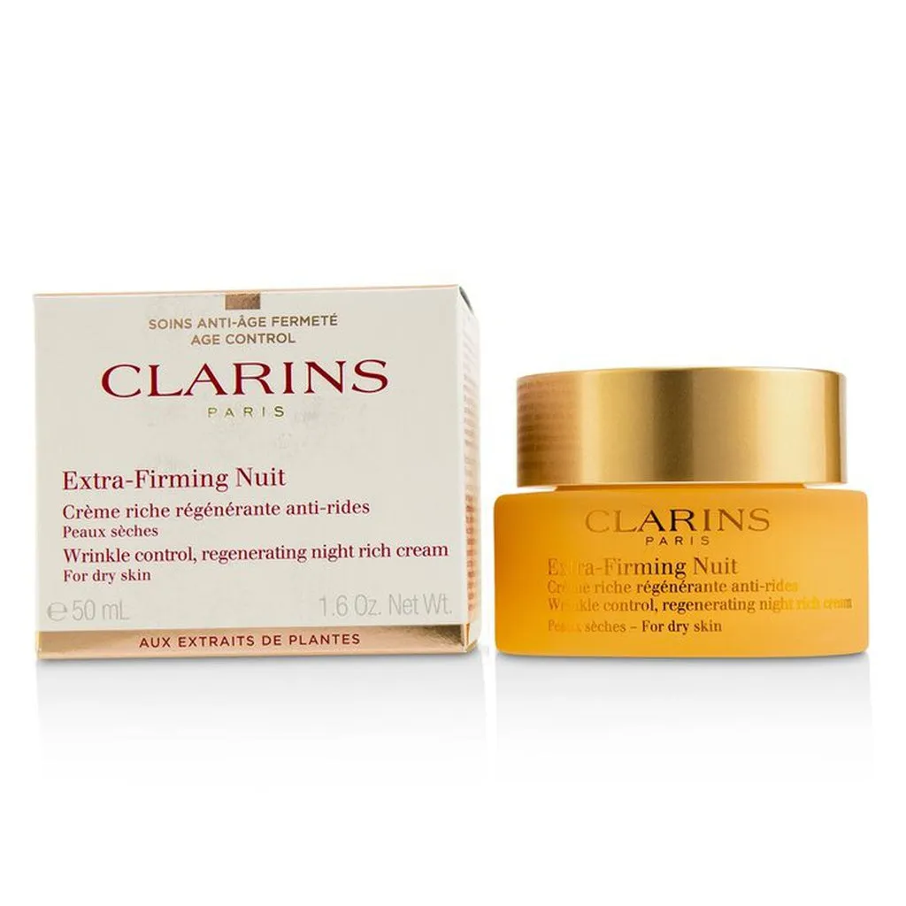 CLARINS - Extra-Firming Nuit Wrinkle Control, Regenerating Night Rich Cream - For Dry Skin