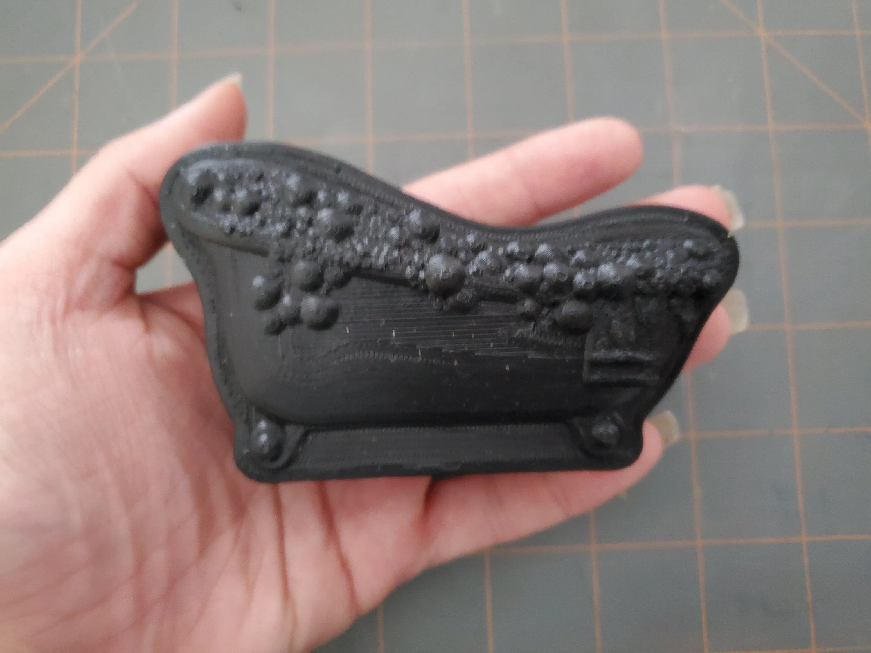 Claw Foot Tub Plastic Mold or Silicone mold, bath bomb mold, soap mold, spa mold, resin mold, bath tub mold, chocolate mold, bubble bath