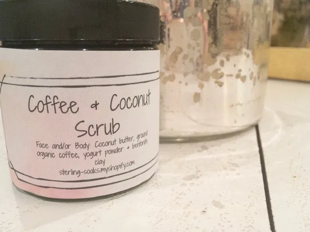 Coffee & Coconut Scrub, Facial and/or Body
