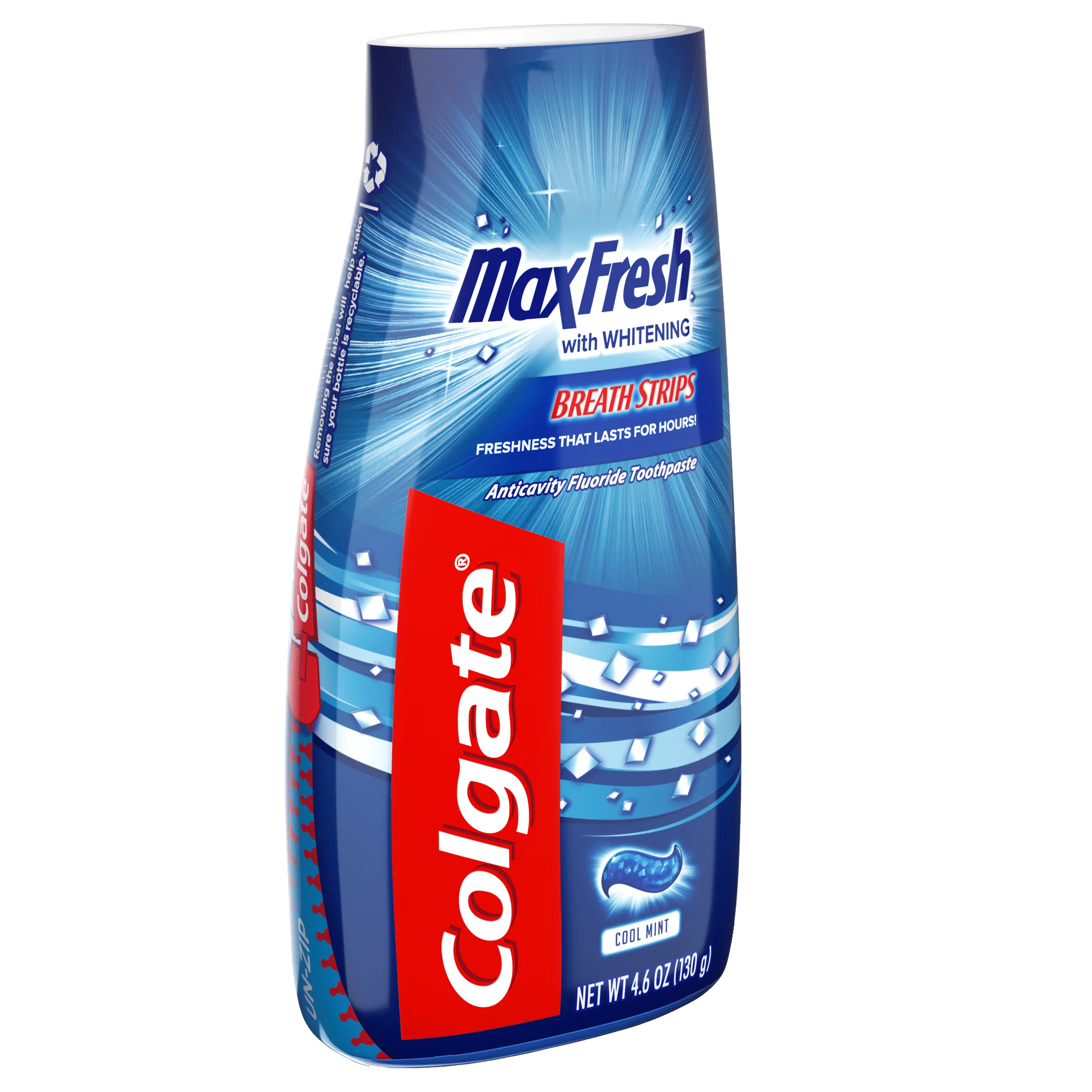 Colgate Cool Mnt Liq Bttl Size 4.6z Colgate Cool Mint Breath strips Pack of 3