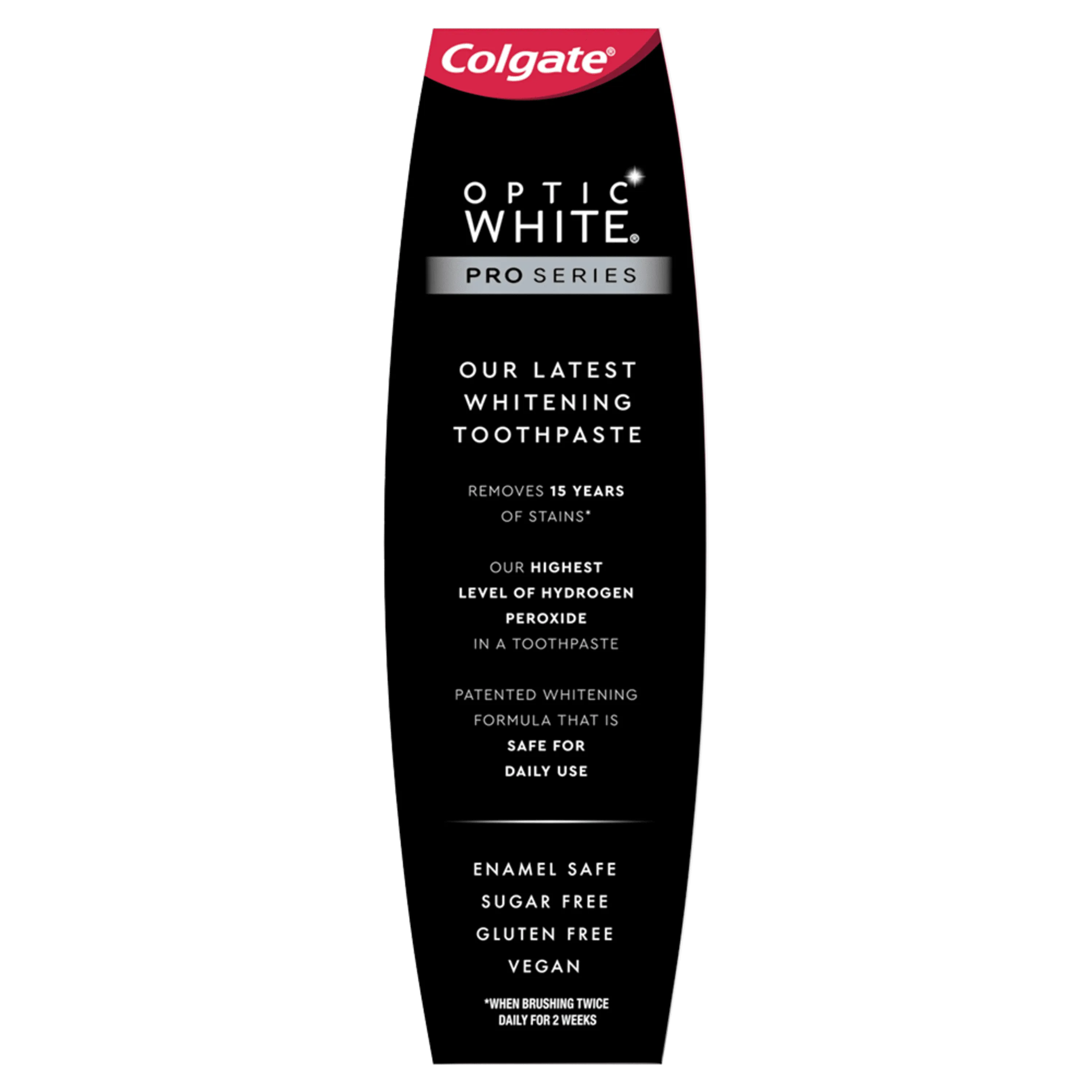 Colgate Optic White Pro Series Whitening Toothpaste, 5% Hydrogen Peroxide, Stain Prevention, 3 oz