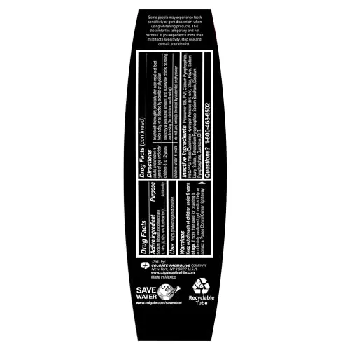 Colgate Optic White Pro Series Whitening Toothpaste with 5% Hydrogen Peroxide, Stain Prevention, 3 oz Tube, 2 Pack