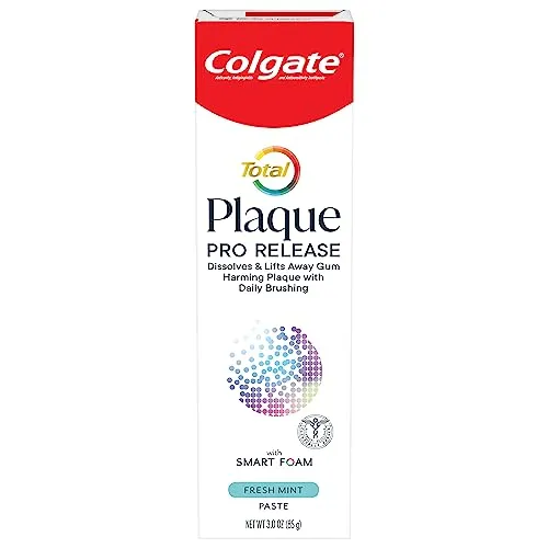 Colgate Total Plaque Pro Release Fresh Mint Toothpaste, 1 Pack, 3.0 Oz Tube