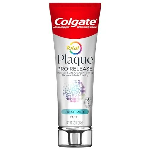 Colgate Total Plaque Pro Release Fresh Mint Toothpaste, 1 Pack, 3.0 Oz Tube