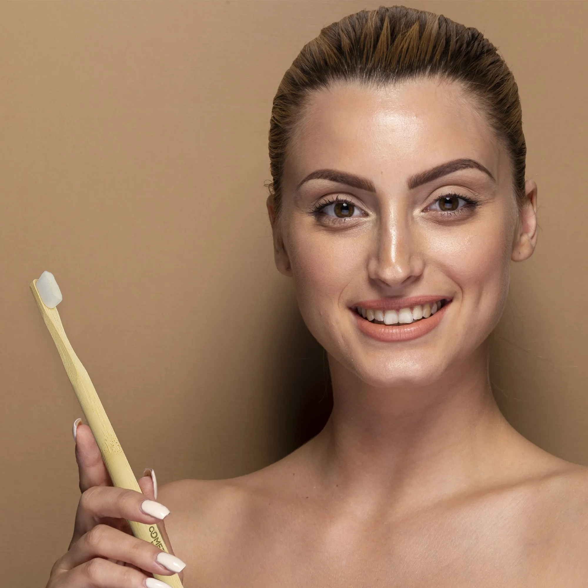 Comet Busters Eco Friendly Bamboo Wheatstraw/Cornstarch/BPC Toothbrush (HA180)