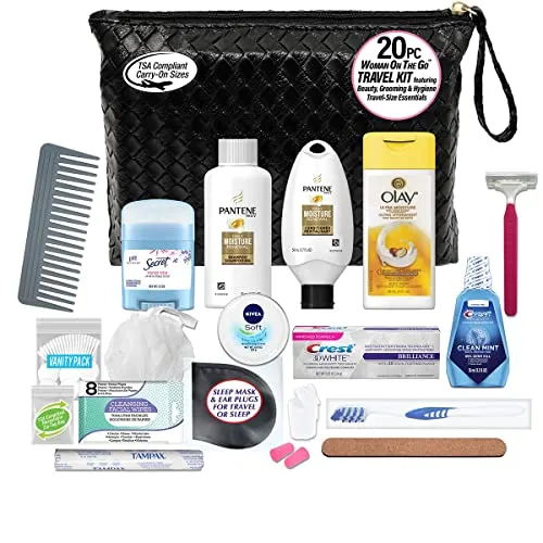 Convenience Kits International Women’s “On-The-Go” Feminine Care Travel Essentials Featuring: Popular Brands You Know and Trust