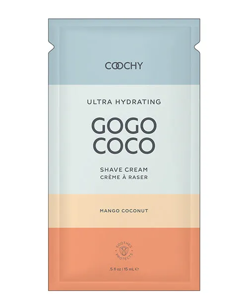 COOCHY Ultra Hydrating Shave Cream Foil - .35 oz Mango Coconut