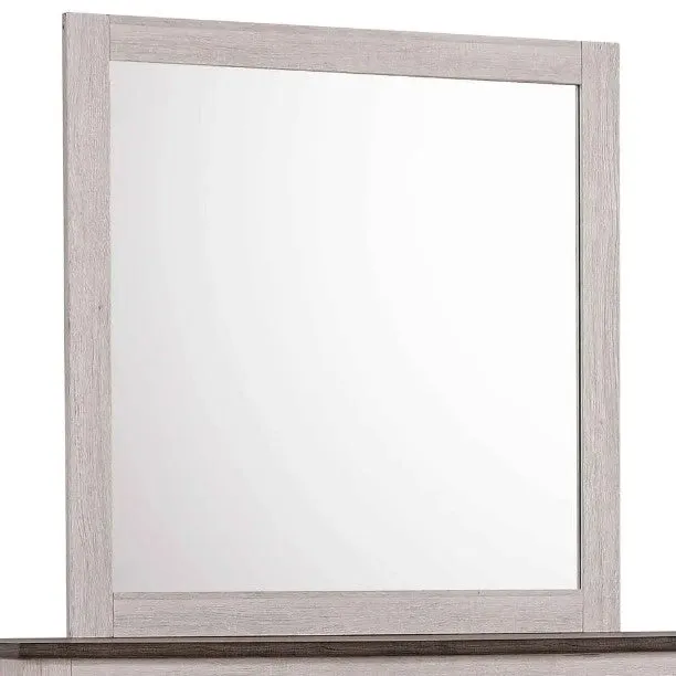 Coralee Chalk Grey Dresser Mirror