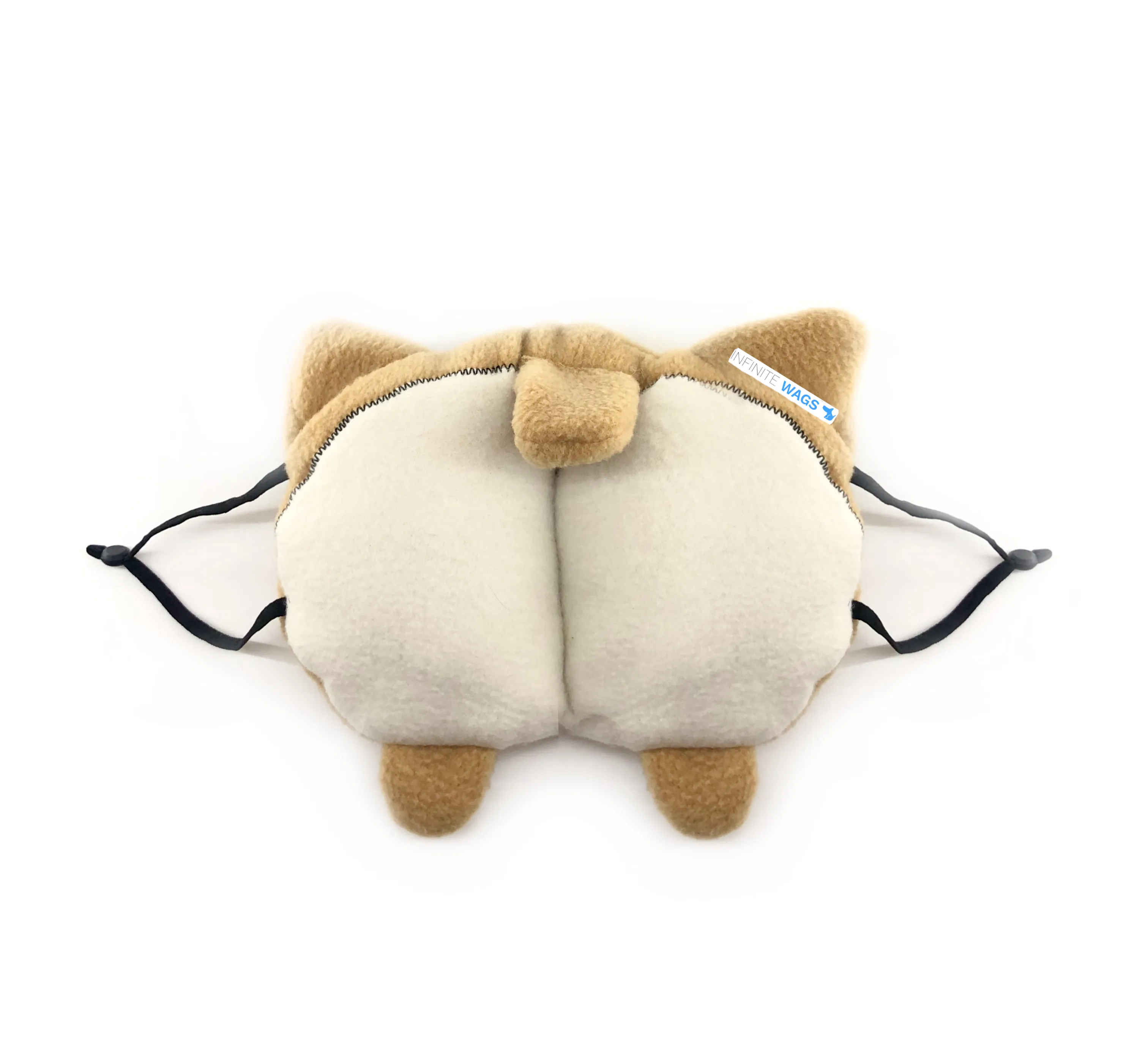 Corgi Butt Face Mask - Funny Face Masks - Novelty Masks
