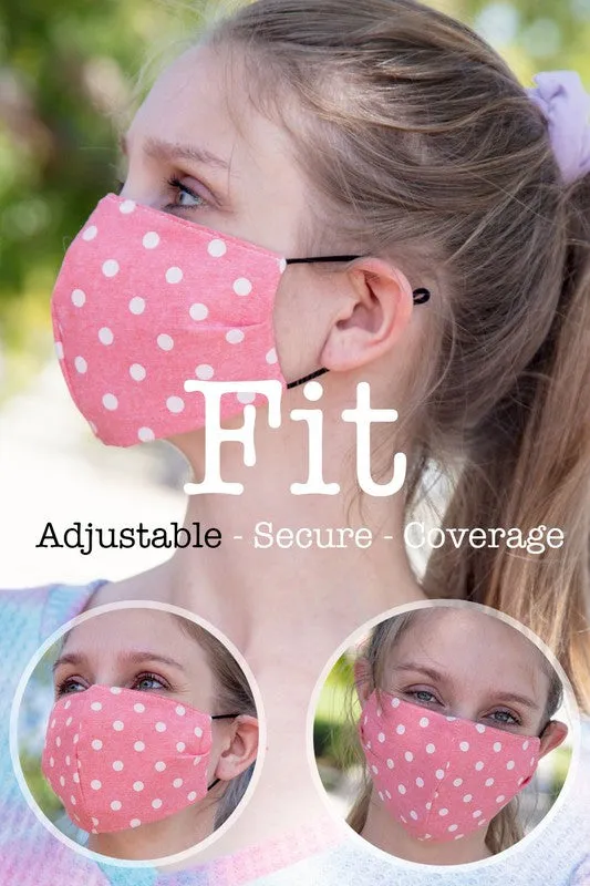 Cotton Printed Face Mask With Filter