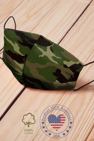 Cotton Printed Face Mask With Filter