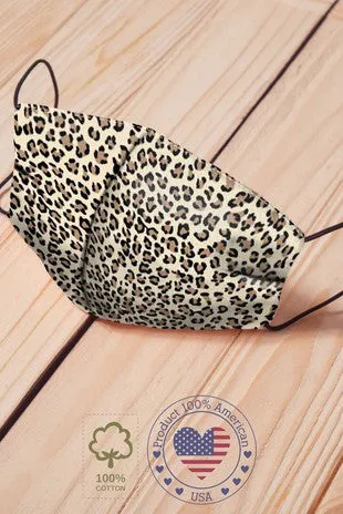 Cotton Printed Face Mask With Filter