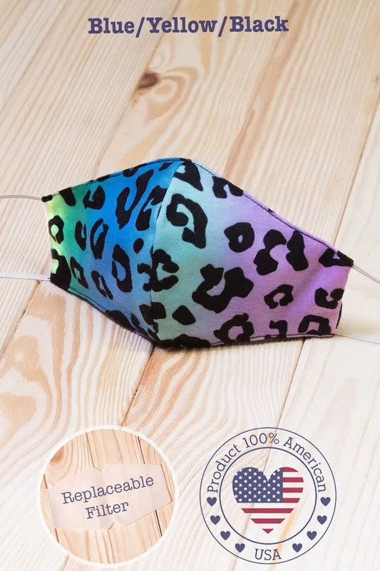 Cotton Printed Face Mask With Filter