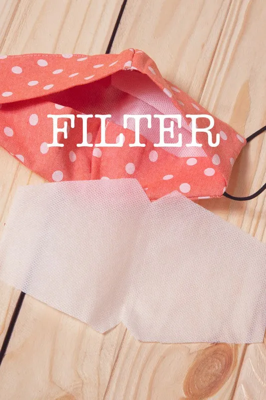 Cotton Printed Face Mask With Filter