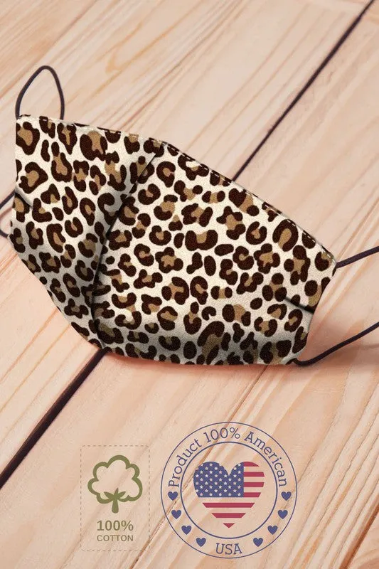 Cotton Printed Face Mask With Filter