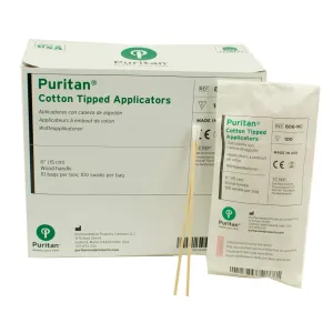 Cotton-Tipped Applicators, Medium 6" x ½" , Box of 1000, Non-sterile