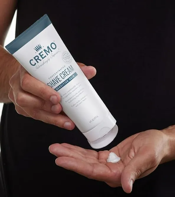 Cremo Barber Grade Sensitive Shave Cream, Astonishingly Superior Smooth Shaving Cream for Men, Fights Nicks, Cuts and Razor Burn, 6 Fl Oz