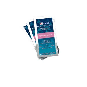 Crest 3D Whitestrips Sensitive At-home Teeth Whitening Kit, 1 Treatment