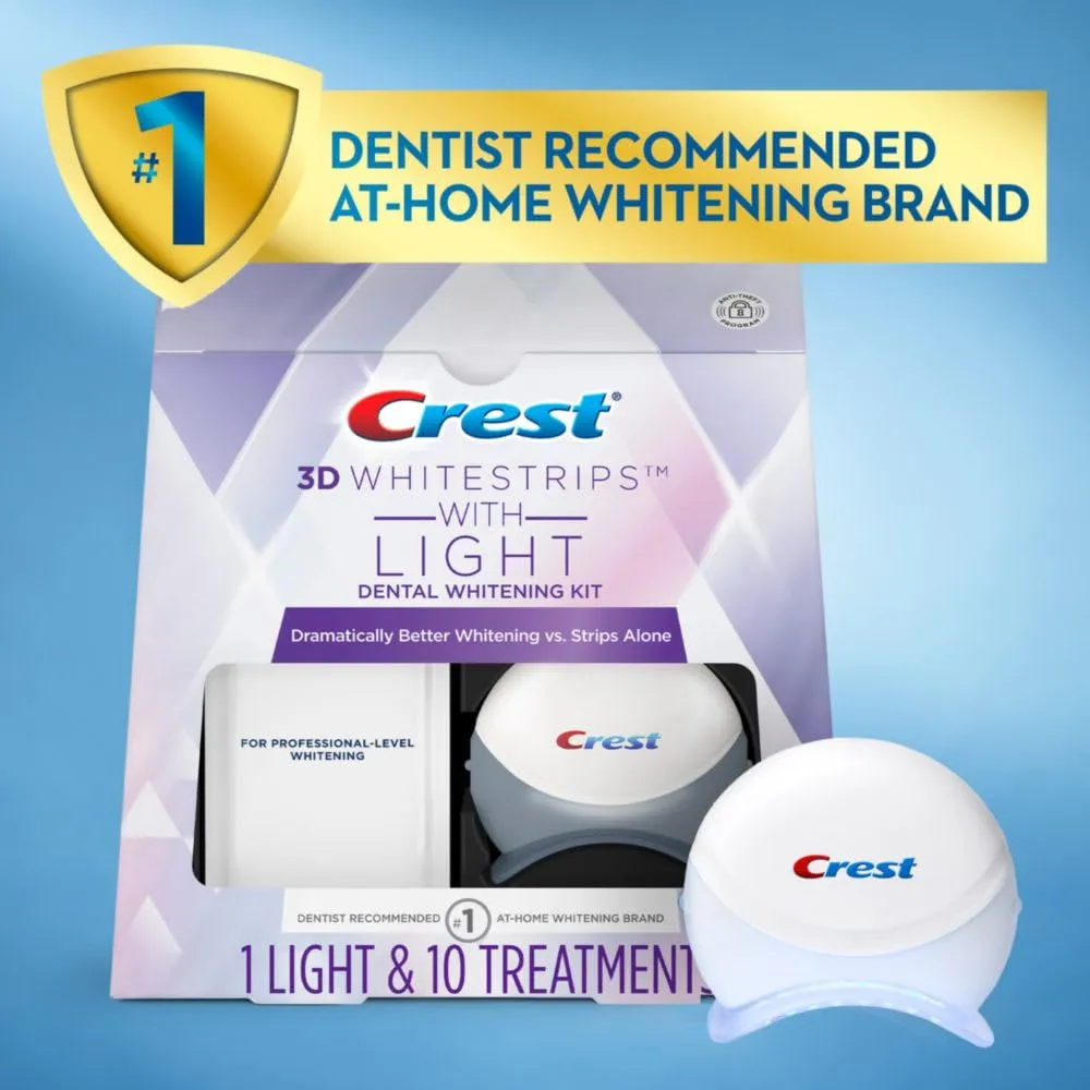 Crest 3D Whitestrips Teeth Whitening Kit, 20 Strips
