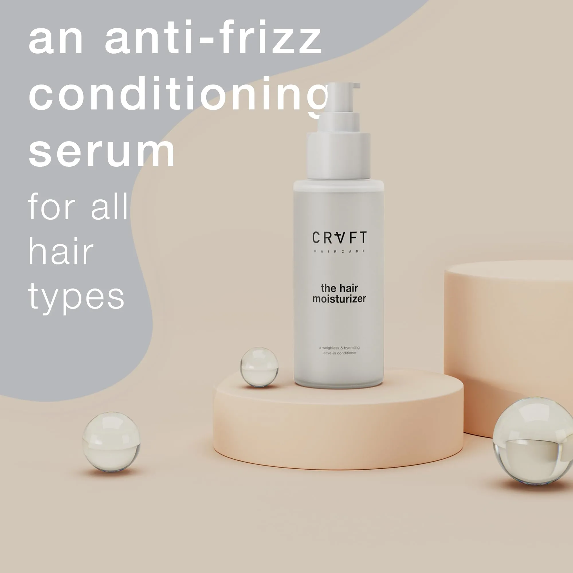 CRVFT Daily Hair Moisturizer for Women [OIL] | Women's Hair Serum | For Dry and Damaged Hair | Anti Frizz Argan Oil Hair Serum Scented [3.38oz]