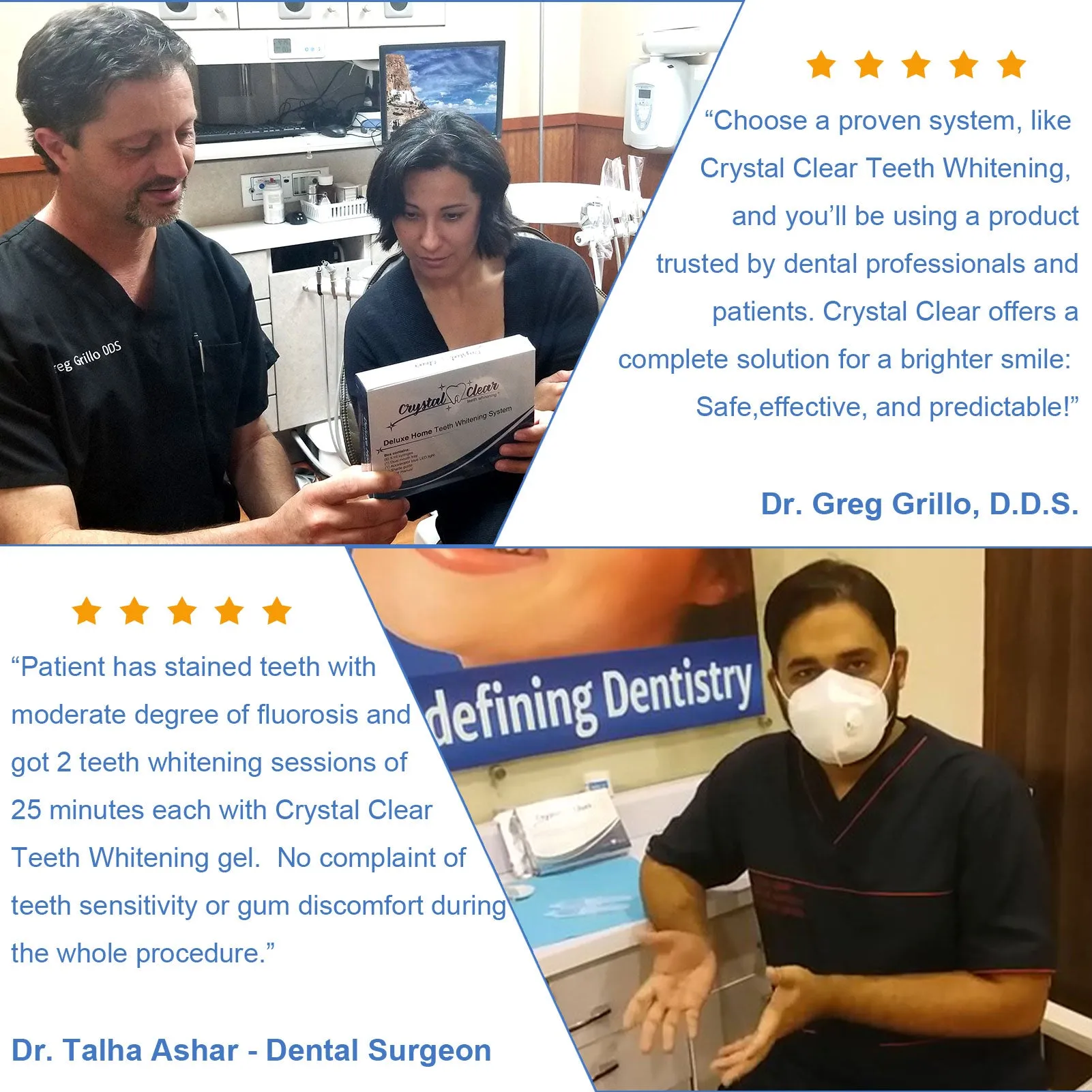 Crystal Clear Teeth Whitening At-Home Teeth Whitening All-in-One Kit