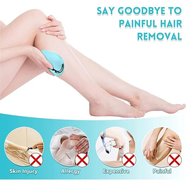 Crystal Magic Epilator for Smooth Skin Painless Hair Removal Stone and Eraser