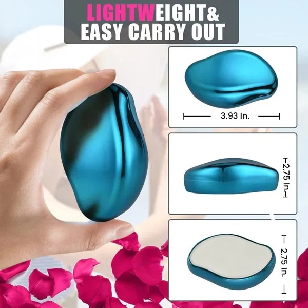 Crystal Magic Epilator for Smooth Skin Painless Hair Removal Stone and Eraser