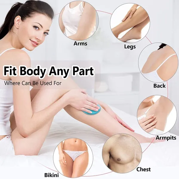 Crystal Magic Epilator for Smooth Skin Painless Hair Removal Stone and Eraser