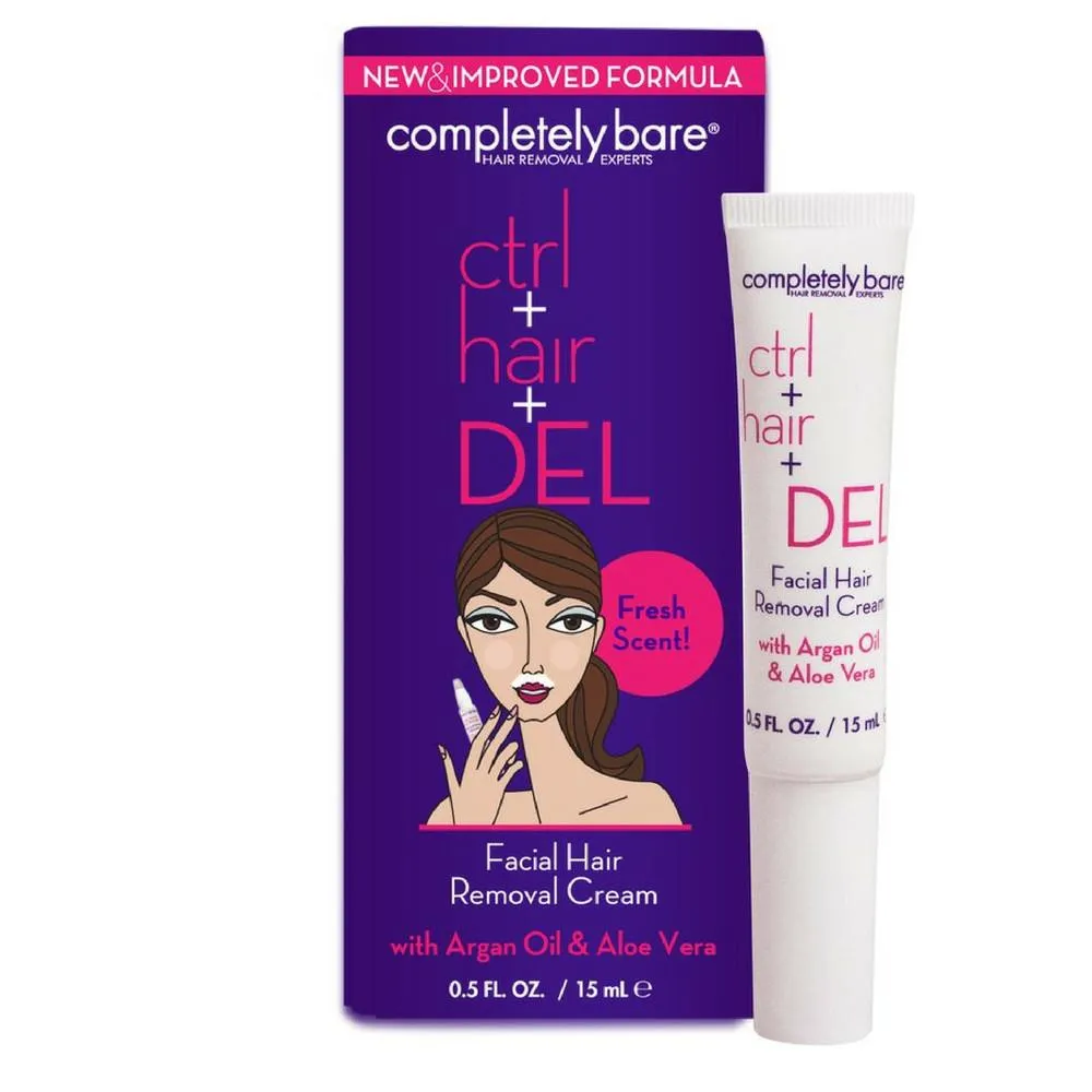 ctrl hair DEL Facial Hair Removal Cream 0.50 oz By Completely Bare