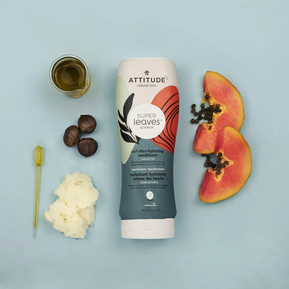Curl Ultra-Hydrating Shampoo and Conditioner Duo : SUPER LEAVES™