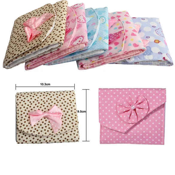 Cute Sanitary Napkin Bags - Sanitary Towel Storage Pouch (Random Color)