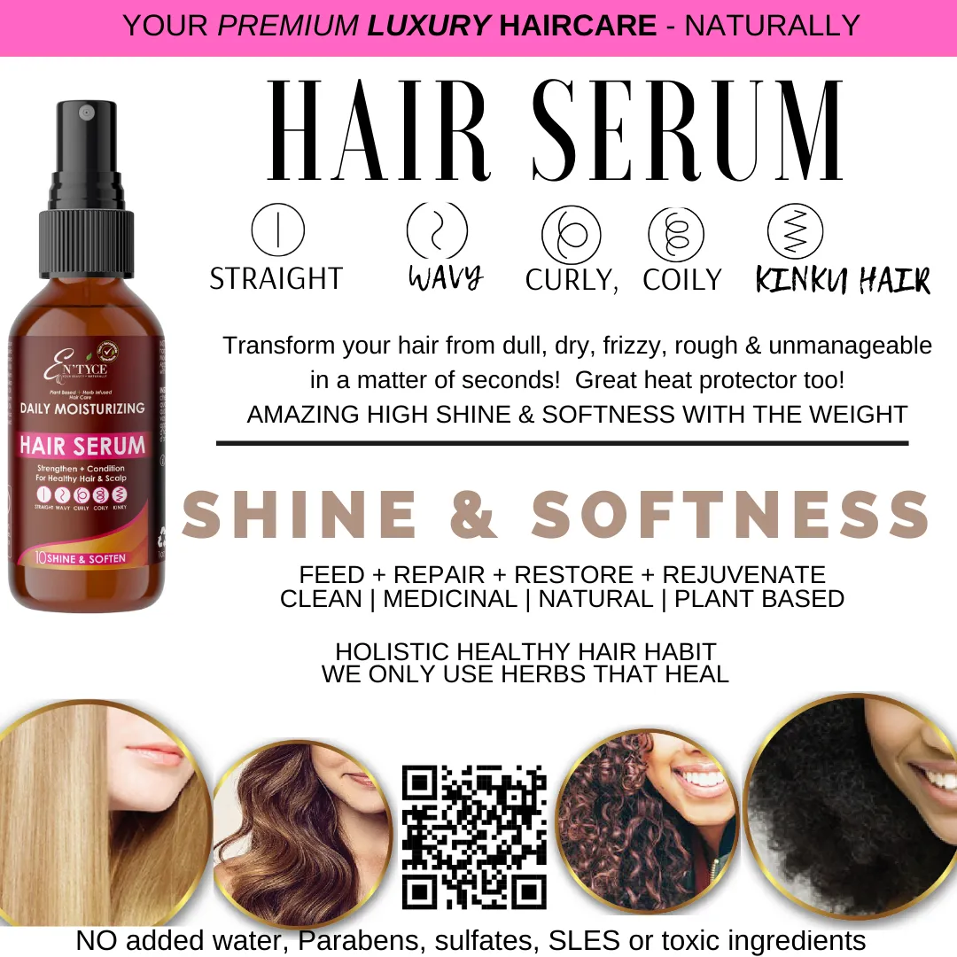 Daily Moisturizing Hair Serum <br> Recommended for Dry Hair Treatment