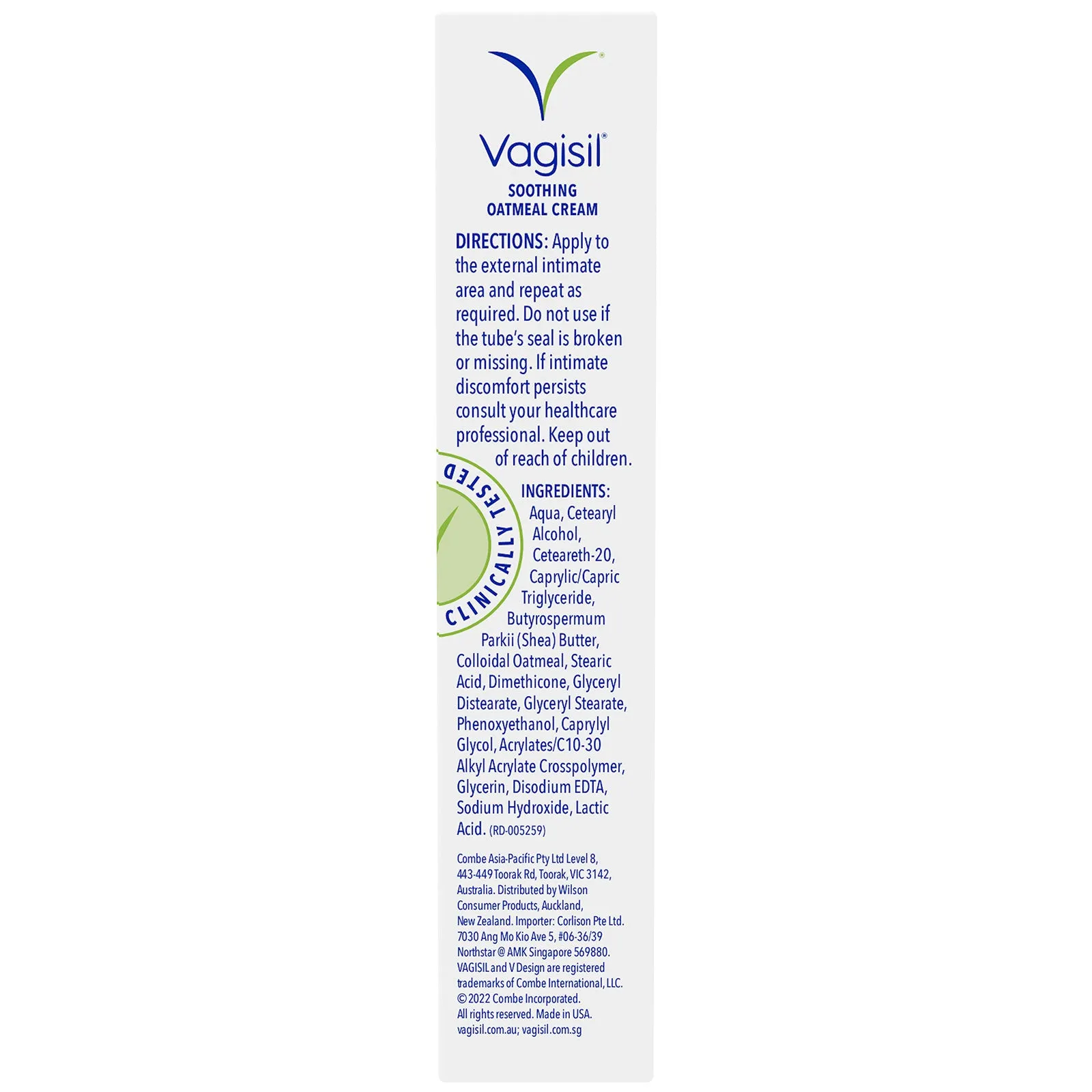 Daily Non Medicated Soothing Oatmeal Crème 30g