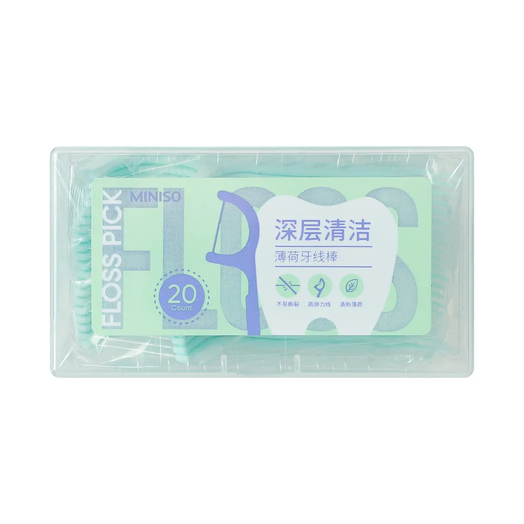 Deep Clean Mint Dental Flossers (3 Packs）