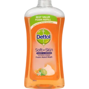 Dettol Antibacterial Lime & Orange Foam Hand Wash Refill 900ml