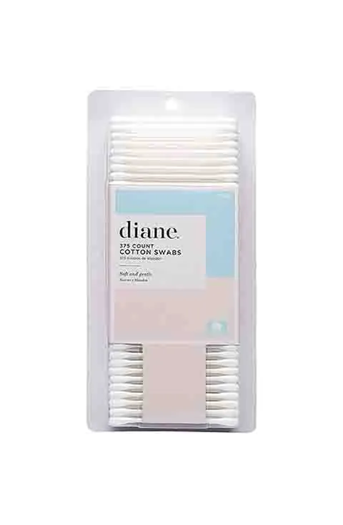 [diane] Cotton Swabs - Pack of 375 – 100% Real Cotton Tip Sticks
