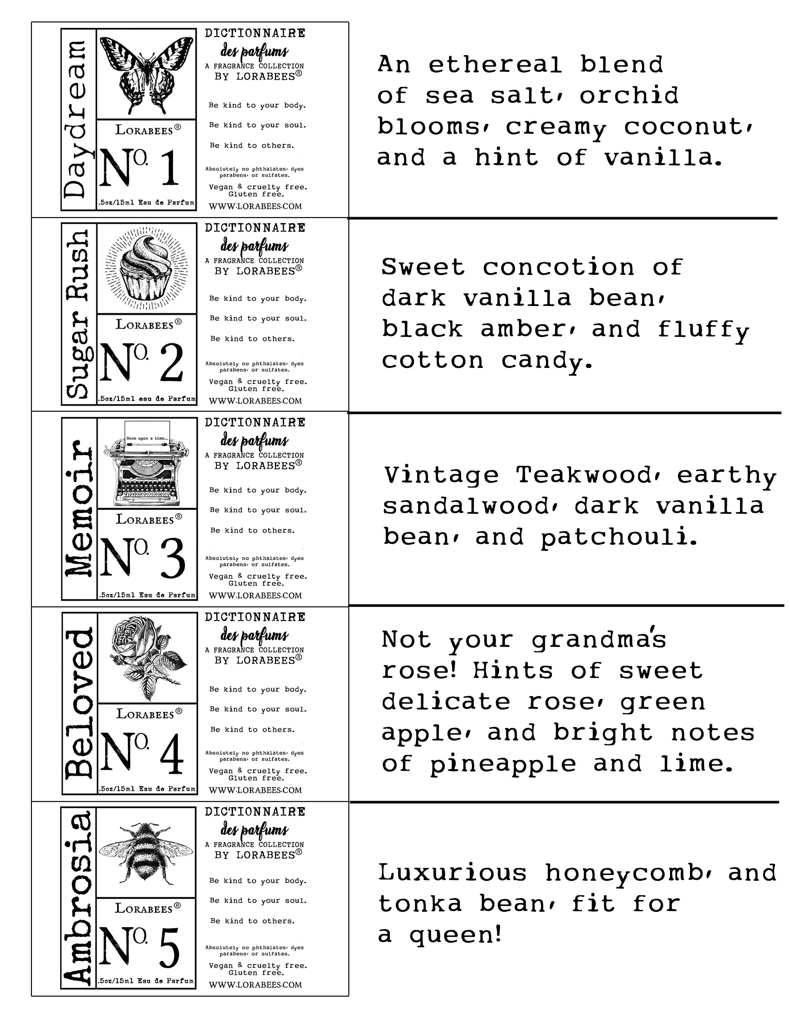 Dictionnaire Des Parfum 15ml Roll on Oil Perfume N° 11 "Lushberry"