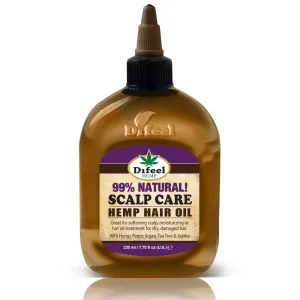 Difeel Hemp 99% Natural Hemp Hair Oil - Scalp Care 7.78 oz.