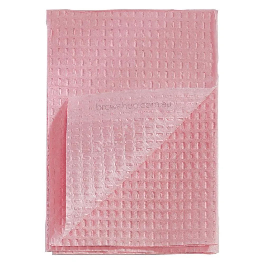 Disposable Dental Bibs - 3 ply - 33x45.5cm - Pink (125pcs)