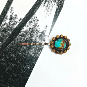 Dolly Clay Hair Pin in Turquoise
