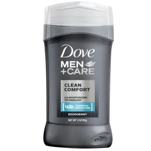 Dove Men Care Deodorant Stick Clean Comfort 3 oz(Pack of 4)