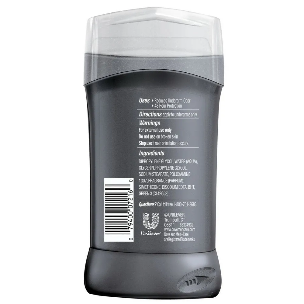 Dove Men Care Deodorant Stick Clean Comfort 3 oz(Pack of 4)