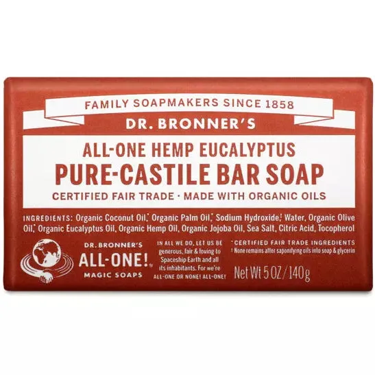 Dr. Bronner's Pure Castile Eucalyptus Bar Soap
