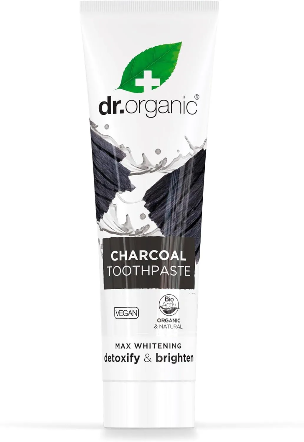 Dr Organic, Organic Charcoal Toothpaste, Natural, Vegan, Cruelty Free, Paraben & Sls Free, Whitening, 100Ml